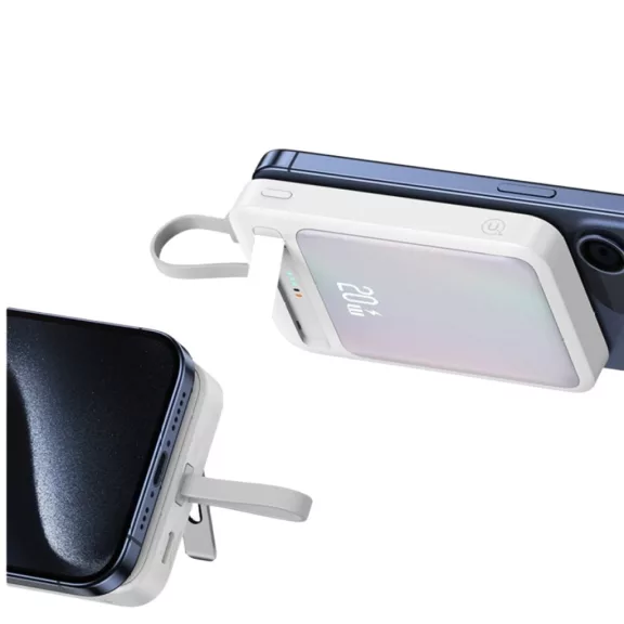 USAMS XM Series CD219 10000mAh Magnetic Wireless Powerbank - Fekete