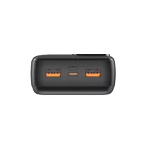   MOONX Powerbank MP02 PD 20W 1xUSB-C + 2xUSB QC3.0 22.5W 20.000mAh - Fekete