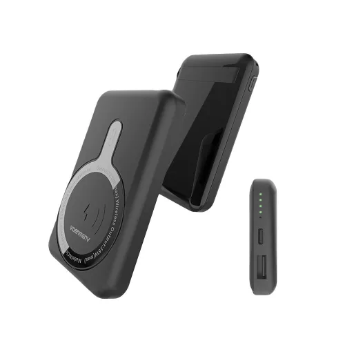  DENMEN Powerbank MP03 PD 20W 1xUSB-C + 1xUSB QC3.0 22.5W 10000mAh - Fekete