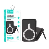    DENMEN Powerbank MP03 PD 20W 1xUSB-C + 1xUSB QC3.0 22.5W 10000mAh - Fekete