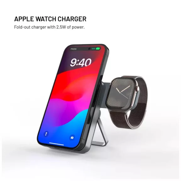 FIXED MagZen 5 Stand, 5000 mAh Powerbank -  Szürke 