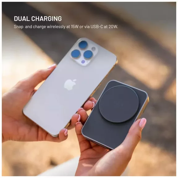 FIXED MagZen 5 Stand, 5000 mAh Powerbank -  Szürke 