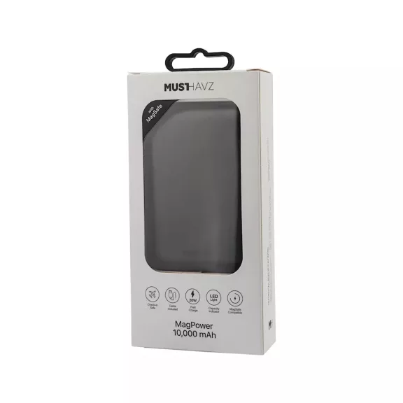 Musthavz MagPower 10,000 mAh MagSafe powerbank - Fekete