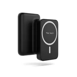 Teltech MagSafe kompatibilis powerbank 10000mAh 15W Fekete
