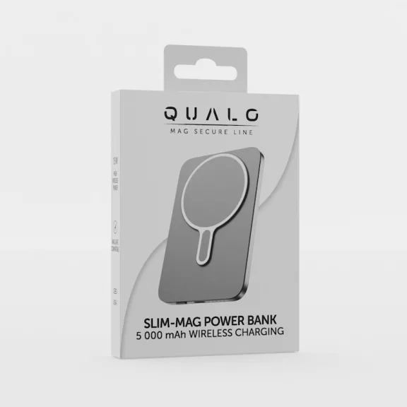 Qualo MagSafe mágneses powerbank 5000mAh 20W – extra vékony kivitel