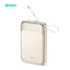 BWOO P80 mágneses powerbank 10000mAh 20W kábellel és kijelzővel arany
