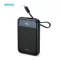 BWOO P80 mágneses powerbank 10000mAh 20W kábellel és kijelzővel fekete