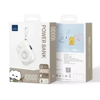   WIWU Wi-P041 Power Bank 10000mAh 22.5W beépített USB-C kábellel - Fehér
