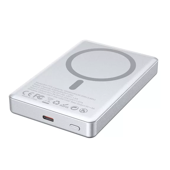 BWOO P76 ultra vékony MagSafe powerbank 10000 mAh 20W