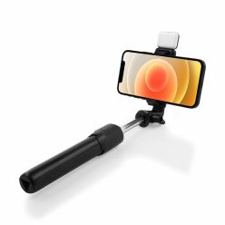 R1S Bluetooth selfie stick tripod – fekete