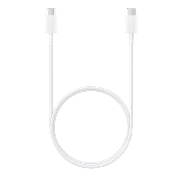 Samsung EP-TA800XWEGWW gyári hálózati fehér gyorstöltő 3A Type - C bemenettel 25W EP-DG977BWE Type-C - Type-C adatkábellel 1m