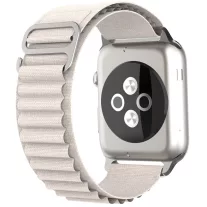   Techsuit (W037) - Apple Watch 42 mm/44 mm/45 mm/49 mm óraszíj - star white 