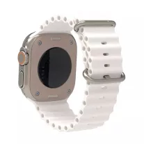   Techsuit (W038) - Apple Watch 42mm/44 mm/45 mm/49 mm óraszíj - fehér