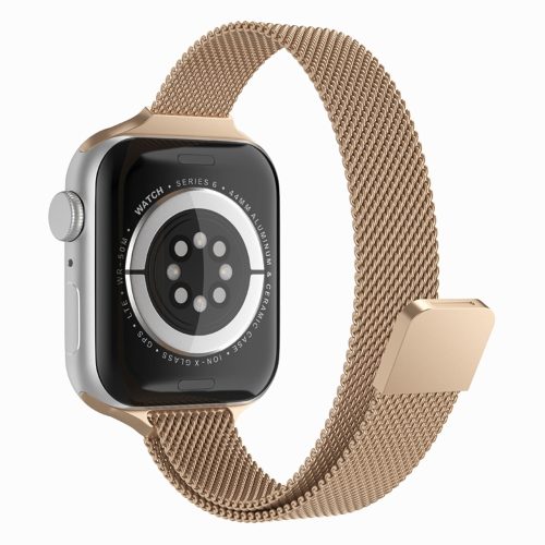 Techsuit (W034) - Apple Watch 42 mm/44 mm/45 mm/49 mm Fém óraszíj - Arany