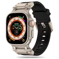   Techsuit  Watchband - Apple Watch 42/44/45/49mm szíj - Titanium/Szürke/Fekete 