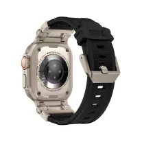   Techsuit  Watchband - Apple Watch 42/44/45/49mm szíj - Titanium/Szürke/Fekete 
