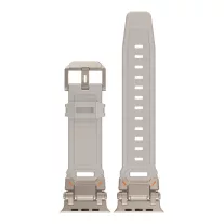    Techsuit  Watchband (W064) - Apple Watch 42/44/45/49mm szíj - titanium  silver starlight