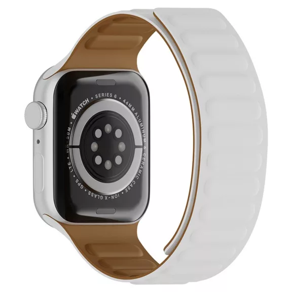 Techsuit (W035) - Apple Watch 42/44/45mm óraszíj - fehér