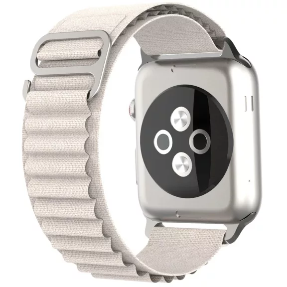 Techsuit (W037) - Apple Watch 38/40/41mm óraszíj - star white 