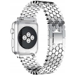   Alogy Stainless Steel - Apple Watch 42/44/45/49mm óraszíj - Ezüst