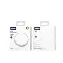   JELLICO vezeték nélküli töltőkábel MagSafe rögzítéssel W11 15W fehér