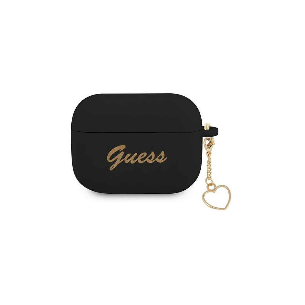 Guess Charm Heart - AirPods Pro tok - Fekete