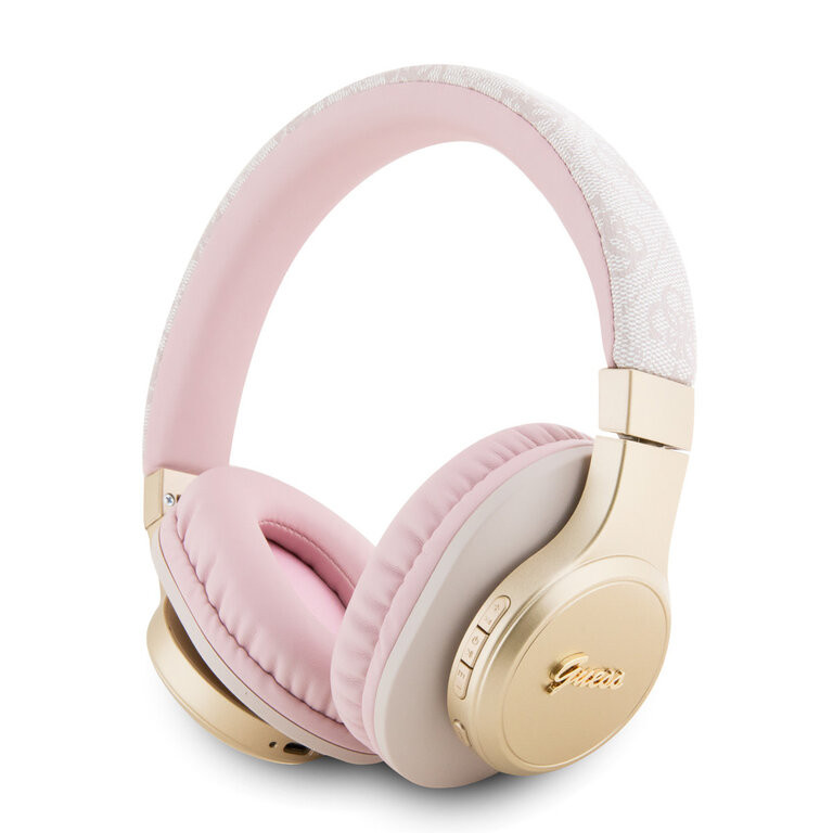 Guess Bluetooth Headphones - 4G Script - Rózsaszín