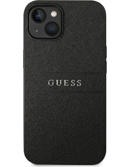 Guess - Saffiano - iPhone 14 tok - Fekete