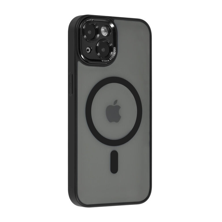 UNIQ MagSafe hátlap tok - iPhone 14 tok - Átlátszó-Fekete