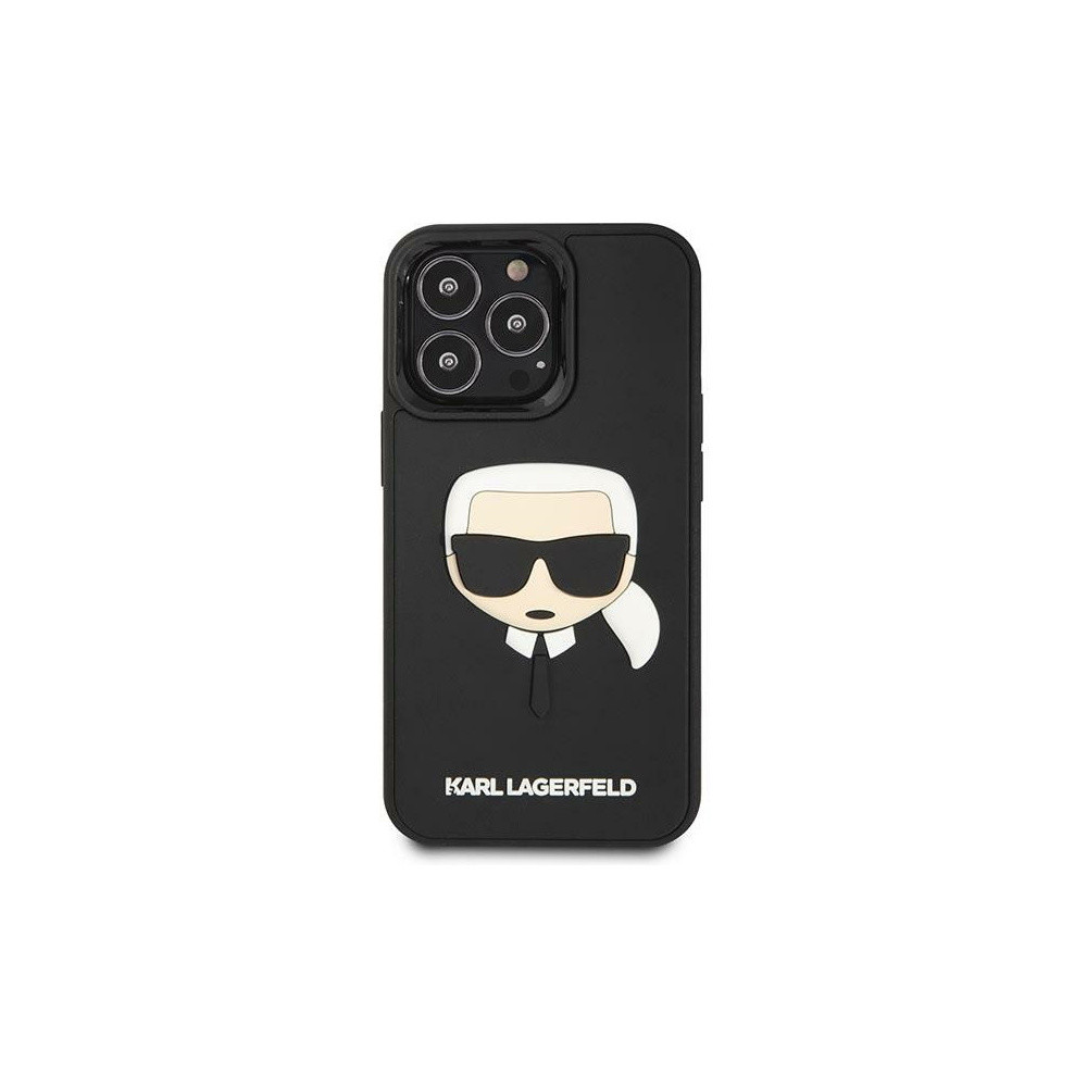 Karl Lagerfeld - 3D Karl Head - iPhone 14 Pro tok - Fekete 