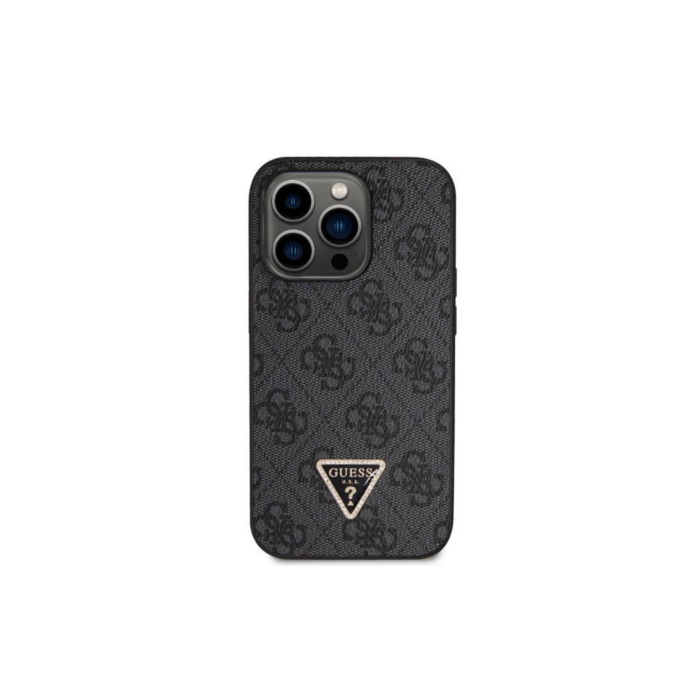 Guess - 4G Logo Strass - iPhone 14 Pro tok - Fekete