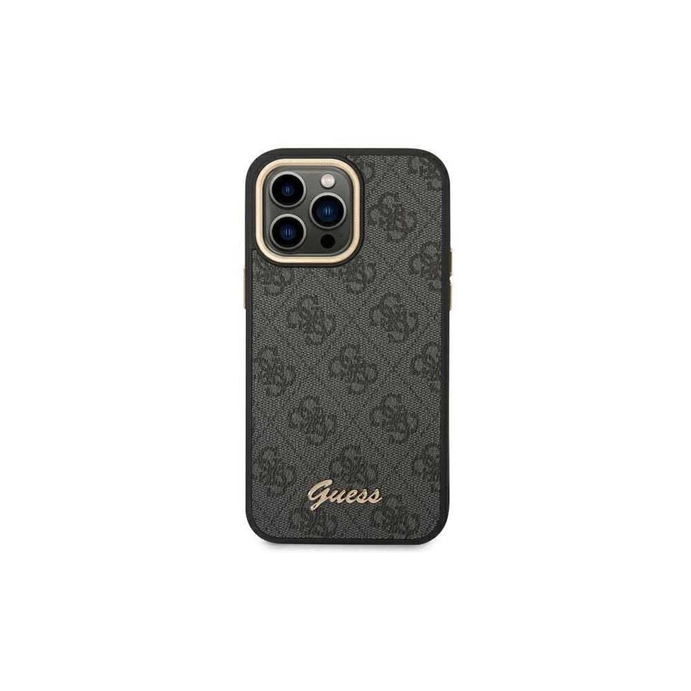Guess - 4G Metal Buttons & Camera - iPhone 14 Pro tok - Szürke 