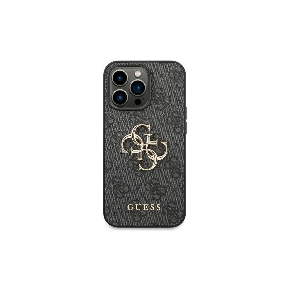 Guess - 4G Big Metal Logo - iPhone 14 Pro tok - Szürke