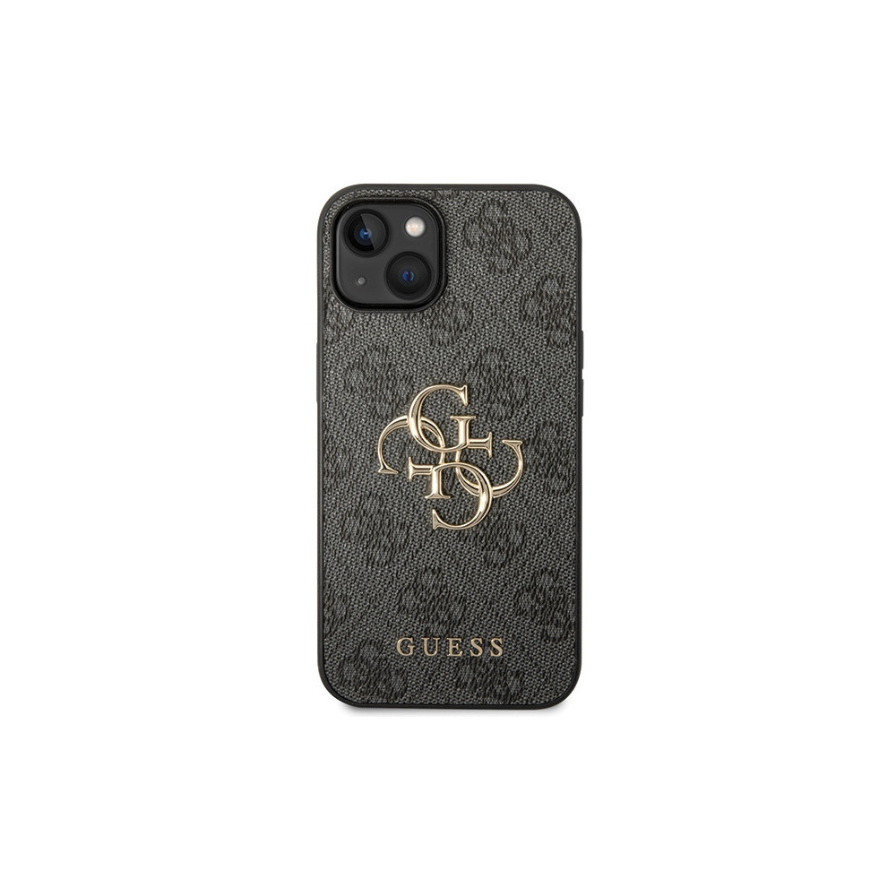 Guess 4G Big Metal Logo - iPhone 15 tok - Fekete