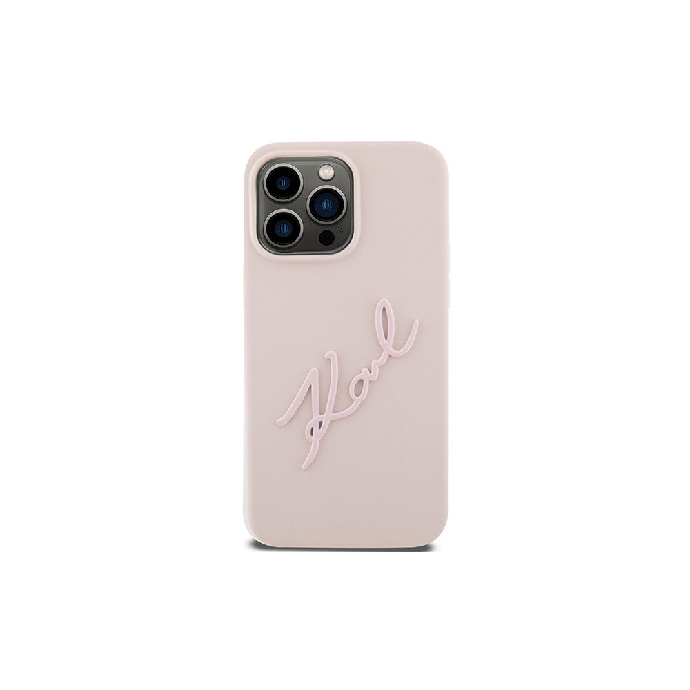 Karl Lagerfeld Karl Script - iPhone 15 Pro Tok - Rózsaszín