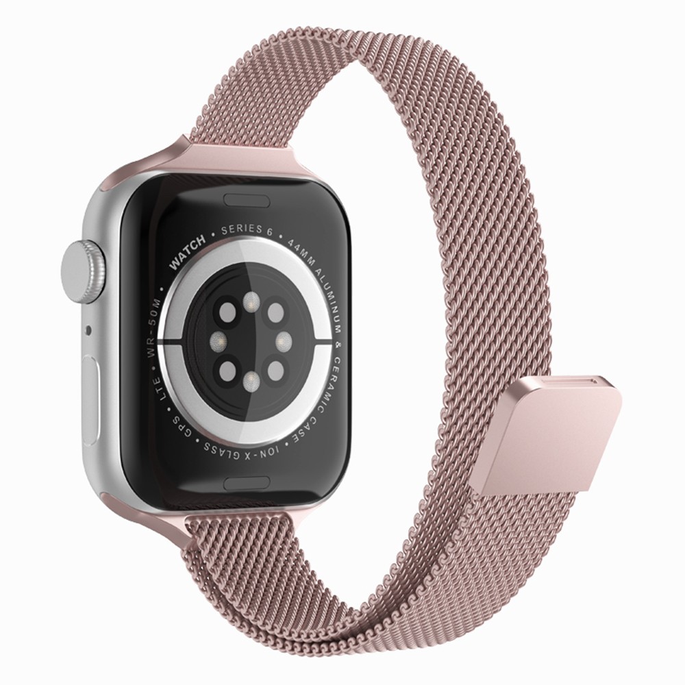 Techsuit (W034) - Apple Watch 38mm/40 mm/41 mm Fém óraszíj - Rózsaszín
