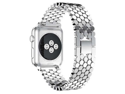 Alogy Stainless Steel - Apple Watch 42/44/45/49mm óraszíj - Ezüst